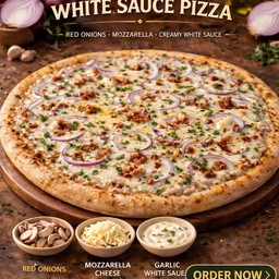 พิซซ่า หัวหอม ซอสขาว (12 นิ้ว) / Onions White Sauce Pizza (12inch)