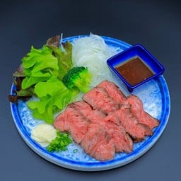 วากิวโรสต์บีฟย่างถ่าน ไม่รวมข้าวA5wagyu Roast beef no rice