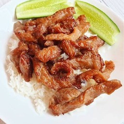 ข้าวหมูแดดทอด