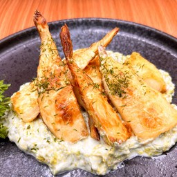 Takenoko saute aosa cream sauce
