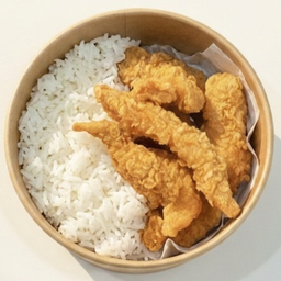 ข้าวหน้าสันในไก่กรอบ