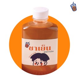 ชาเย็นรสหวานน้อย แบบขวด (ฉลากสีครีม)