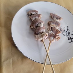 ไส้หมูหม่าล่าทอด