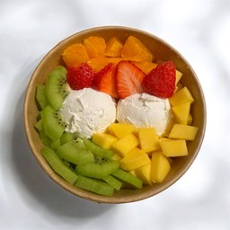 กรีกโยเกิร์ต 2scoop. Topping 4 อย่าง (ฟรี!น้ำผึ้ง)