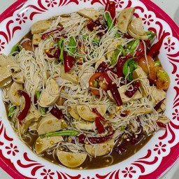 ตำซั่ว.หมูยอใส่น้ำปลาร้านัวๆๆ