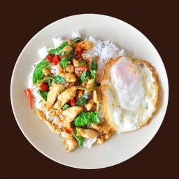 ข้าวผัดกะเพราไก่