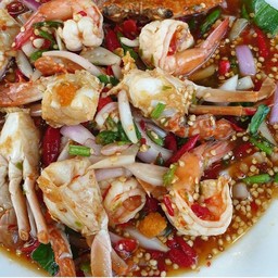 ตำปูม้าสุก กุ้งสุก