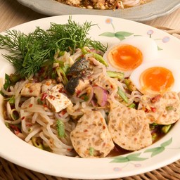 ยำคลุกปลาร้าเส้นบุก Low calorie + LS