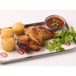 ไก่ย่างข้าวเหนียวทอด