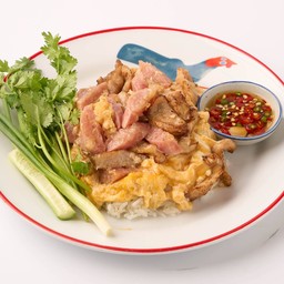 ข้าวคอหมูระเบิดเพิ่มแหนม