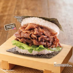 เบอร์เกอร์ข้าวปั้นญี่ปุ่นเนื้อย่างยากินิกุ