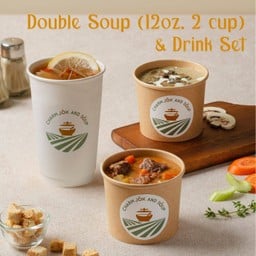 Double Soup (12oz. 2 cup) & Drink Set