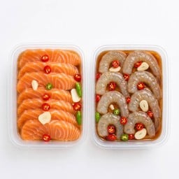 [อร่อยซ่ากับโค้ก] เซตสุดคุ้ม แซลมอนดอง + กุ้งดอง น้ำดองเกาหลี +  โค้ก ออริจินัล (กระป๋อง)