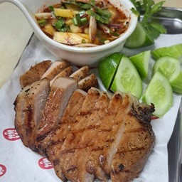 พริกไทยดำย่าง แจ่วบักนัด หมูสันนอก ย่าง LS