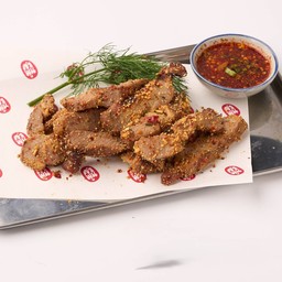 หมูย่างคลุกฝุ่น
