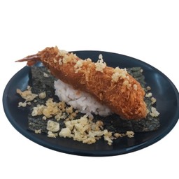 B23 เทมากิกุ้งทอด (Fried Shrimp Temaki)