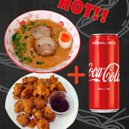 เช็ตสุดคุ้ม ราเมง + ไก่คาราเกะ + เครื่องดื่ม