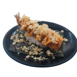 B25 เทมากิกุ้งทอดซอสไข่เค็ม (Fried Shrimp with Salted Egg Sauce Temaki)