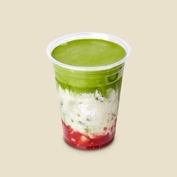 Pistachio Strawberry Matcha Latte พิสตาชิโอ้สตรอเบอร์รี่มัทฉะลาเต้