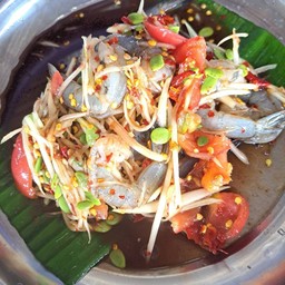ตำกุ้งสด