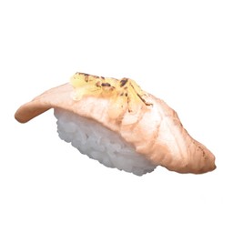A48 ซูชิแซลมอนเบิร์นชีส (Seared Salmon with cheese sushi)