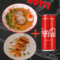 เซ็ตสุดคุ้ม ราเมง+เกี๊ยวซ่า+น้ำ