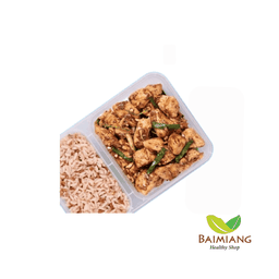 LEANLICIOUS ไก่ผัดกระเทียมพริกไทย