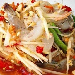 ส้มตำไทย กุ้งสด