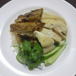 ข้าวมันไก่ต้ม + ย่าง