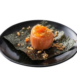 B19 แซลมอนลาวาซอสสไปซี่ (Salmon with Spicy Sauce Lava)