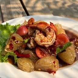 ตำส้มโอกุ้งสุก