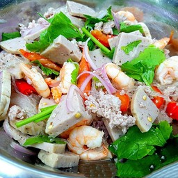 ยำวุ้นเส้นทะเลรวม