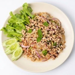 ลาบเส้นแก้วอกไก่ (สูตรคลีน)