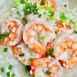 ข้าวต้ม กุ้ง ( ได้กุ้ง 7 ตัว)