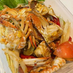 ส้มตำ ปูม้าสุก