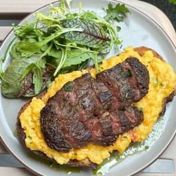 Steak & Scrambled Toast