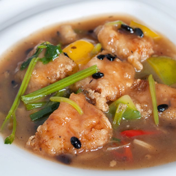 (L)ก๋วยเตี๋ยวราดหน้าปลากะพงเต้าซี่