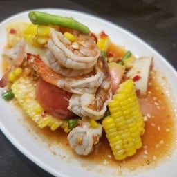 ตำข้าวโพดกุ้งสุก