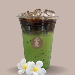 กาแฟชาเขียวนมเย็น