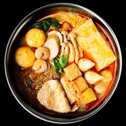 ซุปหมาล่านม 牛奶麻辣锅底 (น้ำซุปสำหรับหม้อไฟ)(火锅)