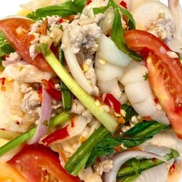 ยำเล็บมือนาง + หมูสับ