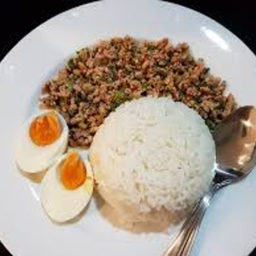 ข้าวลาบหมูสับ