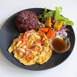 ข้าวไข่ข้นปูอัด (สูตรคลีน)