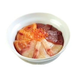 Salmon marugoban akami don ข้าวหน้าปลาดิบสามสี