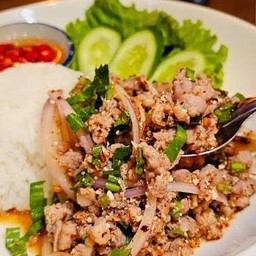 ข้าวหน้าลาบหมู