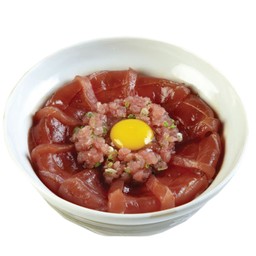 Negi akami fresh egg don ข้าวหน้าปลาทูน่าสด