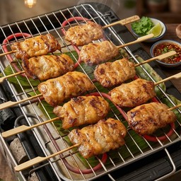 หมูปิ้งนมสด