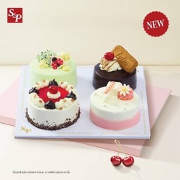 เซตเค้กคลาสสิค 1 เซต 4 ชิ้น (รวม1.2 ปอนด์)