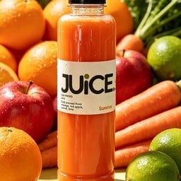 JUICE.39 SUNRISE_300ml น้ำสกัดเย็นส้ม แครอท แอปเปิ้ลแดง มะนาว(Cold Pressed Juice)