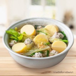 แกงจืดผักกาดขาวเต้าหู้หมูสับ